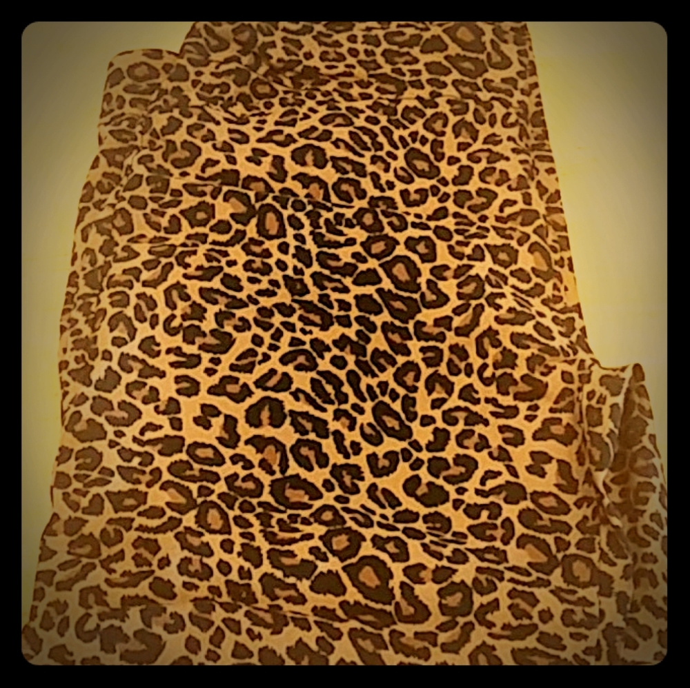 Leopard print jeans